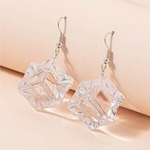ACRYLIC ICE CUBE EARRINGS